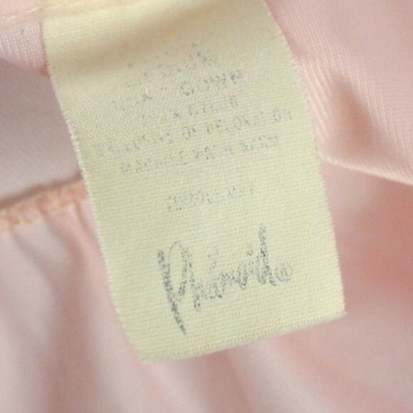 Vintage Philmaid Long Pastel Pink Nightgown Embroidered Ruffle Lace M - Picture 4 of 4